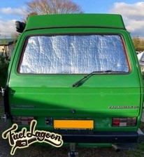 VW T25 Wedge Doka Camper van Rear Thermal window Screen Silver 