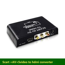 S-video AV Scart to HDMI Converter Switcher 3 in1  HDMI Video& Audio Converter