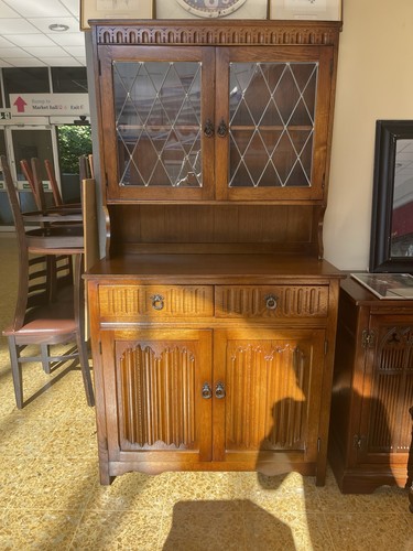 Vintage retro wood glass - &,