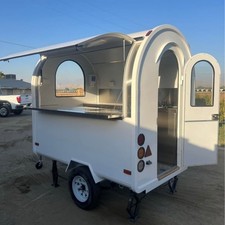 Small White Food Trailer |