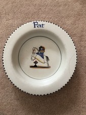 Poole Pottery Art Deco Hand Painted Lady On Horse Back Bowl