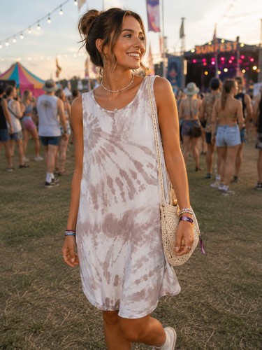 Festival tie dye - festival, sleeveless