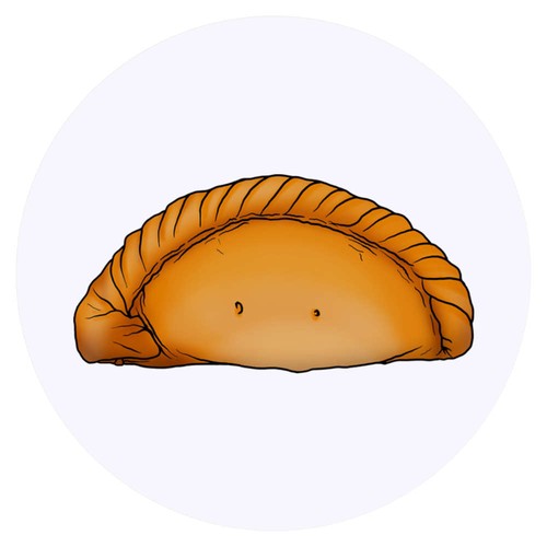 Cornish pasty stickers - 24, x