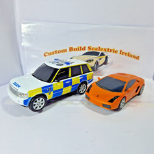 Scalextric Drift Twin Pack- Police Range Rovers vs Lamborghini-  lights & siren