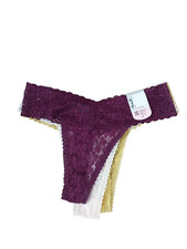 Primark Ladies 3PK Thong Lace