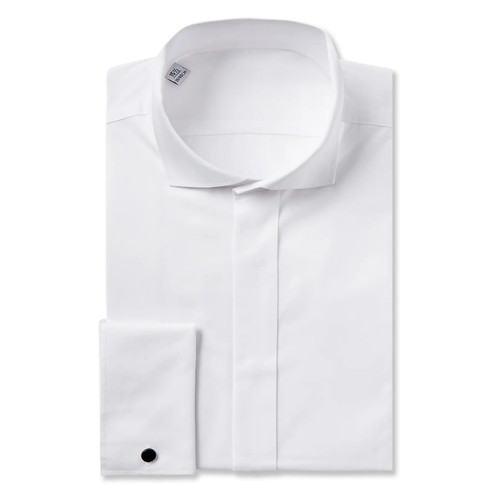 White wing collar shirt - white,