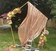 2-2.4M Metal Wedding Arch Frame Backdrop Flower Balloon Arbor Party Decor