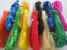 5m 10m Quality Ric Rac Trim 6mm Rick Rack Many Colours Zig Zag Braid Trimmings