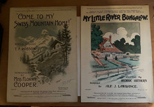 old piano sheet music set of 8
