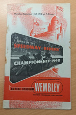 WORLD SPEEDWAY FINAL PROGRAMME