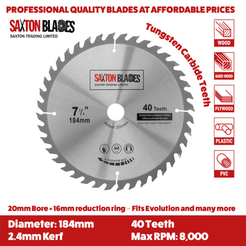 Saxton tct circular - tct, saw
