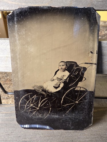 Antique 1880s tintype photo - antique,