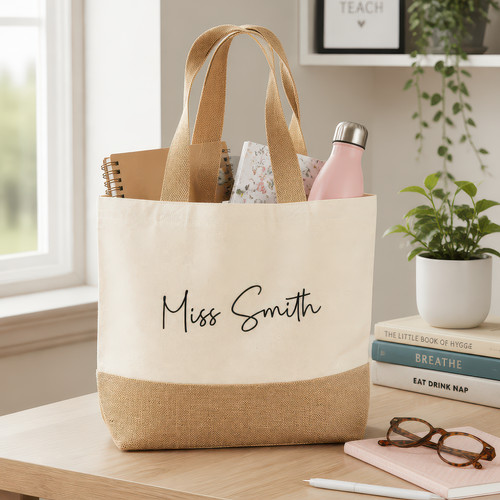 Personalised teacher tote bag - teacher,