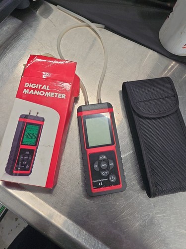 Digital manometer gas pressure - digital,