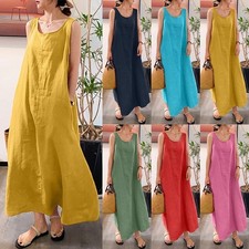 PLUS SIZE Womens Pocket Linen