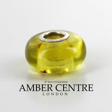 Amber Trolls fits all charm bracelets Green Baltic Amber 925 Ag RRP£40!!! CHA52
