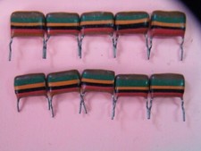 Vintage Capacitors x 10 Pcs