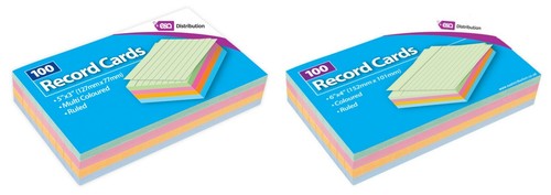 Record cards - record,