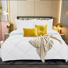 3 Piece Quilted Bedspread Bed