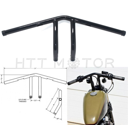 Whiskey handlebars black - 1",