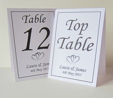 Personalised Wedding Table