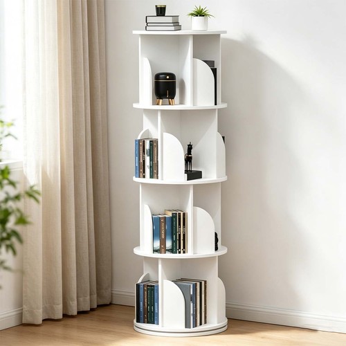 Tier rotating bookshelf 360 - tier,