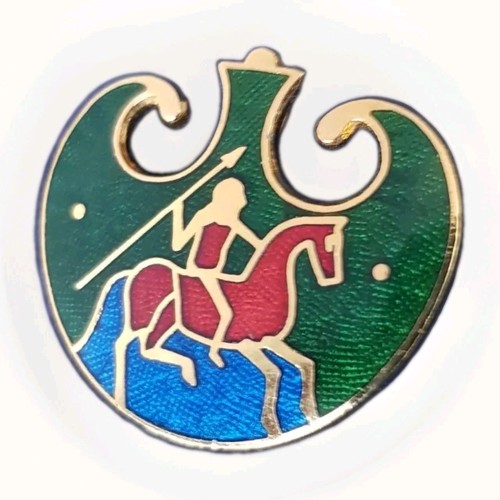 Vintage champleve pendant - vintage,