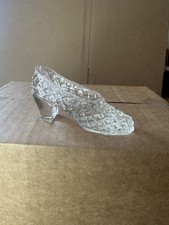Vintage glass shoe - vintage,