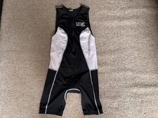 Men’s Triathlon Tri-suit Black And White | Large | Barely Used