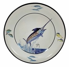 Guy Harvey Cabo Salad Plate Marlin Fish Bass Pro Shop 2007 Nautical Beach House