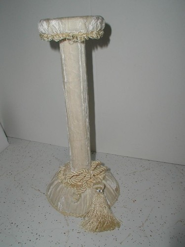 Vintage millinery ecru - ecru, velvet
