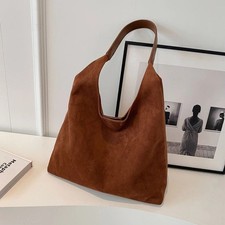 Women Suede Tote Bag Shoulder