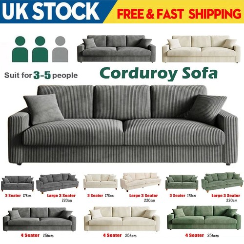 Seater corduroy sofa jumbo - seater,