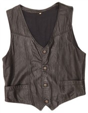 Vintage Mens Leather Gilet
