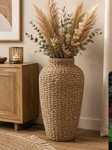 Large seagrass vase - seagrass,