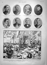 Original Old Antique Print 1900 War Buchanan Wadling Woodgate Wimberley Munich