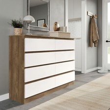 Wide wooden chest - of, 8