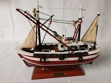Vintage wooden model trawler - vintage,