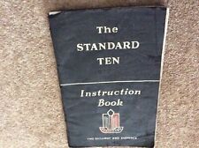 Vintage Standard Ten Saloon Car Instruction Book 1954/5 