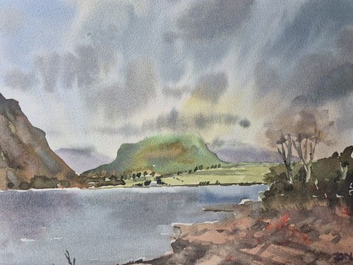 Scotland landscape watercolour - landscape,