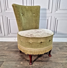 Vintage Upholstered Tub Chair