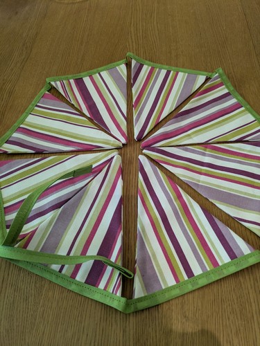 Handmade stripe bunting - stripe,
