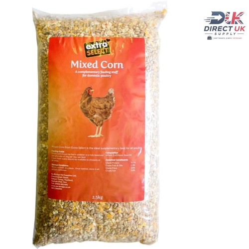 Organic 5kg mixed corn - 2.5kg,