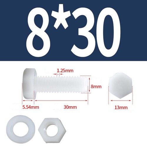 Metric nylon plastic hex - metric,