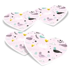 Heart vinyl stickers pigeon - heart,