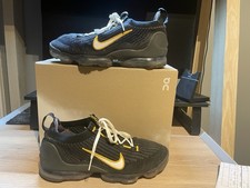 Nike Vapourmax Size 10 Black with Grey Green and Orange FREE DELIVERY 