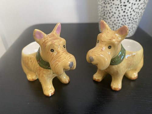 Pair ceramic scotty dogs - scotty,