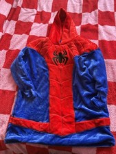 Marvel Spider-Man Hoodie Oddie PJs Bnwot Age 10-13 Years 