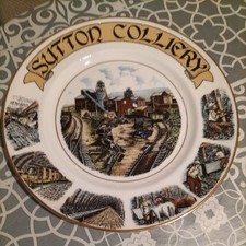 Sutton colliery mining plate 