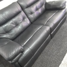  Bargain Black leather electric recliner  settee,   Great condition